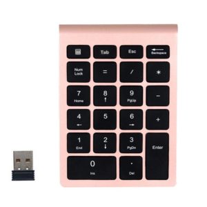 BT304 22 Keys Laptop Mini Wireless Keyboard, Spec: 2.4G (Gold) (OEM)