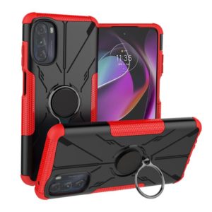 For Motorola Moto G 2022 Armor Bear Shockproof PC + TPU Phone Case(Red) (OEM)