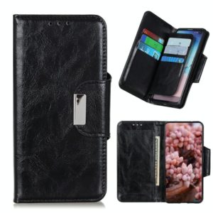 For Motorola Edge 20 Crazy Horse Texture Horizontal Flip Leather Case with Holder & 6-Card Slots & Wallet(Black) (OEM)