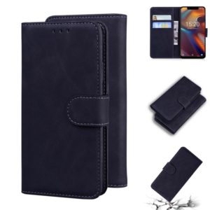 For UMIDIGI A3/A3 Pro Skin Feel Pure Color Flip Leather Phone Case(Black) (OEM)