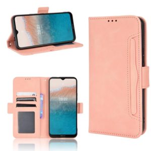 For Nokia C21 Plus Skin Feel Calf Pattern Leather Phone Case(Pink) (OEM)