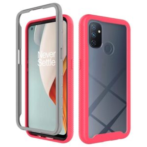 For OnePlus Nord N100 Starry Sky Solid Color Series Shockproof PC + TPU Protective Case(Red) (OEM)