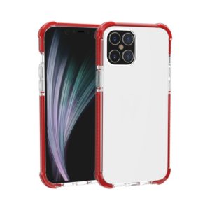 For iPhone 12 / 12 Pro Four-corner Shockproof TPU + Acrylic Protective Case(Red) (OEM)