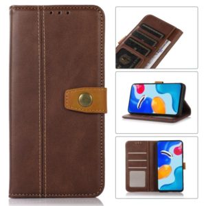 For Sony Xperia Ace III Stitching Thread Calf Texture Leather Phone Case(Coffee) (OEM)