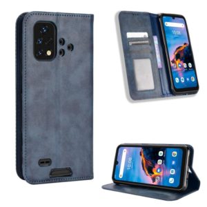 For Umidigi Bison X10G / X10G NFC Magnetic Buckle Retro Texture Leather Phone Case(Blue) (OEM)