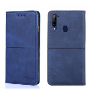 For ZTE Libero 5G Cow Texture Magnetic Horizontal Flip Leather Phone Case(Blue) (OEM)
