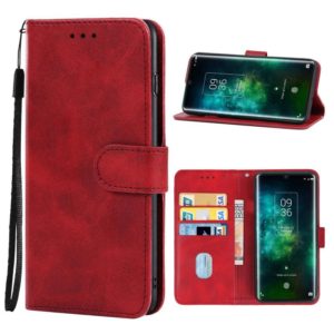 Leather Phone Case For TCL 10 Pro(Red) (OEM)