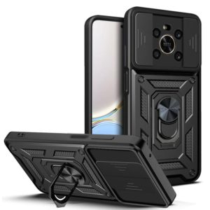 For Honor X9 5G/X9 4G Sliding Camera Design TPU + PC Phone Case(Black) (OEM)