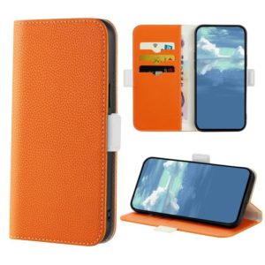For Nokia G21 Candy Color Litchi Texture Leather Phone Case(Orange) (OEM)