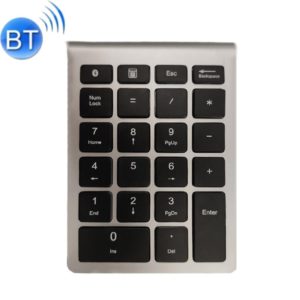 BT304 22 Keys Laptop Mini Wireless Keyboard, Spec: Bluetooth (Silver Black) (OEM)