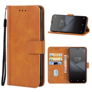 Leather Phone Case For Tecno POP 3(Brown) (OEM)