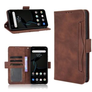 For ZTE Libero 5G Skin Feel Calf Pattern Horizontal Flip Leather Case with Holder & Card Slots & Photo Frame(Brown) (OEM)