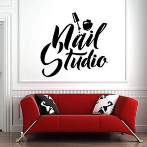 Nail Studio Window PVC Carved Stickers (OEM)
