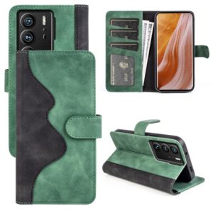 For ZTE Axon 40 Ultra Stitching Horizontal Flip Leather Phone Case(Green) (OEM)