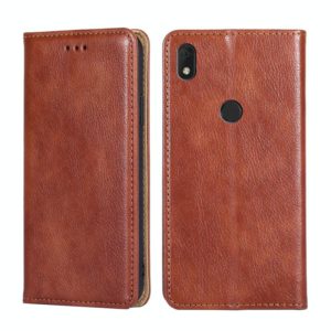 For Alcatel Axel / Lumos Pure Color Magnetic Leather Phone Case(Brown) (OEM)