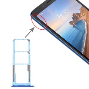 SIM Card Tray + SIM Card Tray + Micro SD Card Tray for Xiaomi Redmi 7A (Blue) (OEM)