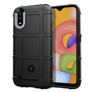 For Galaxy A01 Full Coverage Shockproof TPU Case(Black) (OEM)
