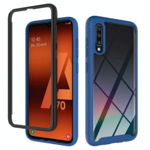 For Samsung Galaxy A70 Starry Sky Solid Color Series Shockproof PC + TPU Protective Case(Royal Blue) (OEM)