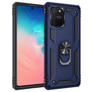 For Samsung Galaxy A71 5G Shockproof TPU + PC Protective Case with 360 Degree Rotating Holder(Blue) (OEM)