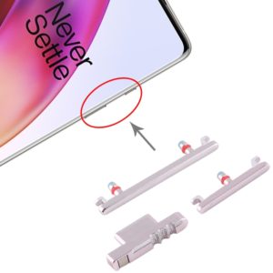 For OnePlus 8 Power Button and Volume Control Button (Silver) (OEM)