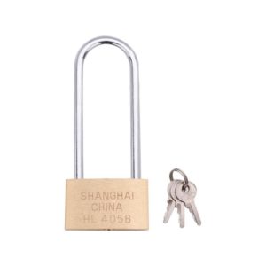 Copper Padlock Small Lock, Style: Long Lock Beam, 50mm Not Open (OEM)