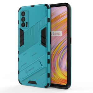 For OPPO Realme V15 Punk Armor 2 in 1 PC + TPU Shockproof Case with Invisible Holder(Blue) (OEM)