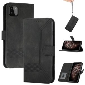 For Huawei nova 8 SE Cubic Skin Feel Flip Leather Phone Case(Black) (OEM)