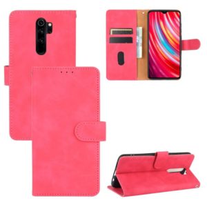 For Xiaomi Redmi Note 8 Pro Solid Color Skin Feel Magnetic Buckle Horizontal Flip Calf Texture PU Leather Case with Holder & Card Slots & Wallet(Rose Red) (OEM)
