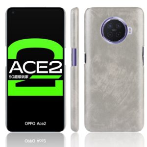 For OPPO Ace2 Shockproof Litchi Texture PC + PU Case(Grey) (OEM)