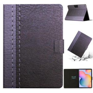 For Samsung Galaxy Tab A7 10.4 2020 T500 Stitching Solid Color Smart Leather Tablet Case(Grey) (OEM)