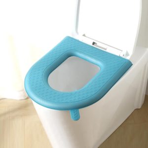 Household Thickened Waterproof Washable Toilet Seat, Color: Blue (OEM)