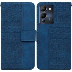 For Infinix Note 12 G96/X670 Geometric Embossed Leather Phone Case(Blue) (OEM)