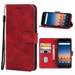 Leather Phone Case For Cricket Debut / AT&T Calypso 2(Red) (OEM)