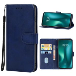 Leather Phone Case For Meizu 16s Pro(Blue) (OEM)