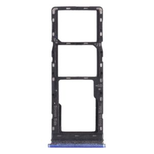 For Tecno Spark 6 Air KE6 KE6J KF6 SIM Card Tray + SIM Card Tray + Micro SD Card Tray (Blue) (OEM)