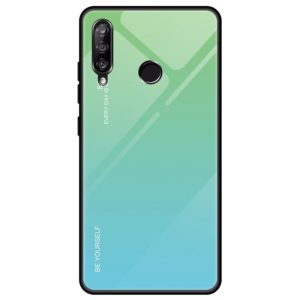 For Huawei Enjoy 9s / Honor 10i / Honor 20i / P Smart+ 2019 Gradient Color Glass Case(Sky Blue) (OEM)