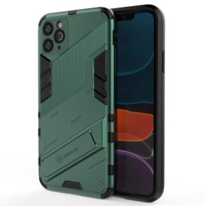 For iPhone 11 Pro Max Punk Armor 2 in 1 PC + TPU Shockproof Case with Invisible Holder (Green) (OEM)