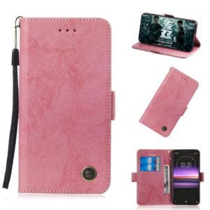 Multifunctional Horizontal Flip Retro Leather Case with Card Slot & Holder for Sony Xperia 10 Plus(Pink) (OEM)