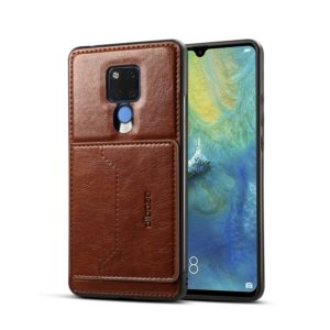 Dibase TPU + PC + PU Crazy Horse Texture Protective Case for Huawei Mate 20 X, with Holder & Card Slots (Coffee) (dibase) (OEM)