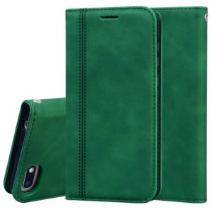 For Huawei Y5 (2018) Frosted Business Magnetic Horizontal Flip PU Leather Case with Holder & Card Slot & Lanyard(Green) (OEM)