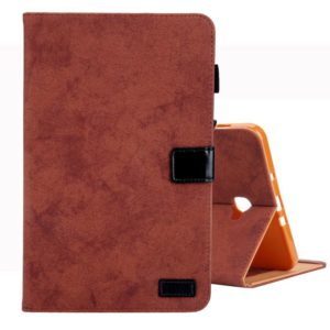 For Galaxy Tab A 10.1 (2016) / T580 Business Style Horizontal Flip Leather Case, with Holder & Card Slot & Photo Frame & Sleep / Wake-up Function(Brown) (OEM)