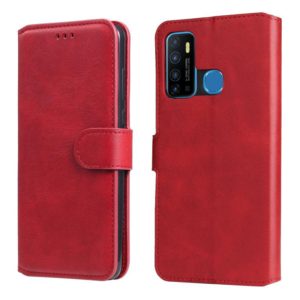 For Infinix Hot 9 Classic Calf Texture PU + TPU Horizontal Flip Leather Case with Holder & Card Slots & Wallet(Red) (OEM)