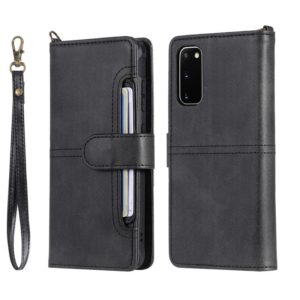 For Galaxy S20 Multifunctional Detachable Magnetic Horizontal Flip Leather Case with Card Slots & Holder & Wallet(Black) (OEM)