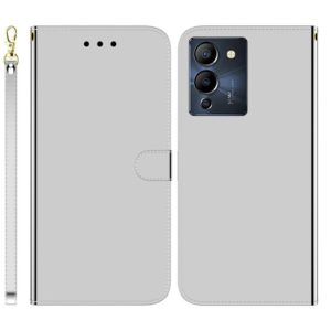 For Infinix Note 12 G96/X670 Imitated Mirror Surface Horizontal Flip Leather Phone Case(Silver) (OEM)