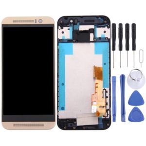 TFT LCD Screen for HTC One M9 Digitizer Full Assembly with Frame(Gold on Gold) (OEM)