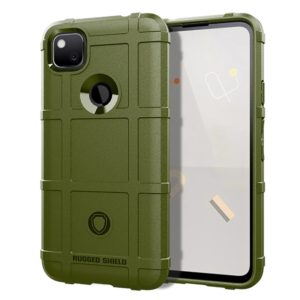For Google Pixel 5 Full Coverage Shockproof TPU Case(Army Green) (OEM)