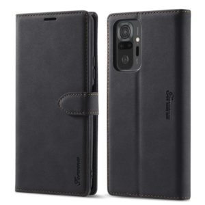 For Xiaomi Redmi K40 Forwenw F1 Series Matte Strong Magnetism Horizontal Flip Leather Case with Holder & Card Slots & Wallet & Photo Frame(Black) (Forwenw) (OEM)