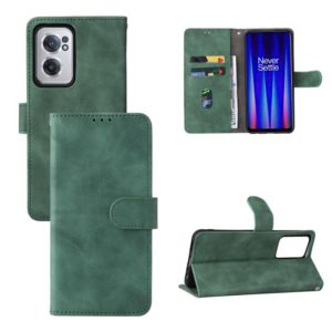 For OnePlus Nord CE 2 5G Skin Feel Magnetic Flip Leather Phone Case(Green) (OEM)