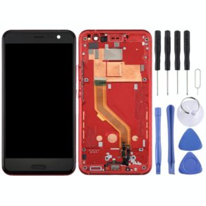 Original LCD Screen for HTC U11 Digitizer Full Assembly with Frame (Red) (OEM)
