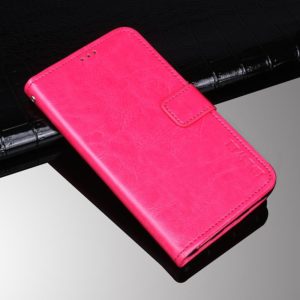 idewei Crazy Horse Texture Horizontal Flip Leather Case with Holder & Card Slots & Wallet For Honor Magic3(Rose Red) (idewei) (OEM)